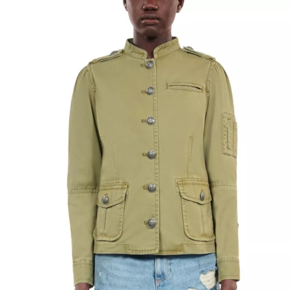 The Kooples Khaki Military Style Jacket